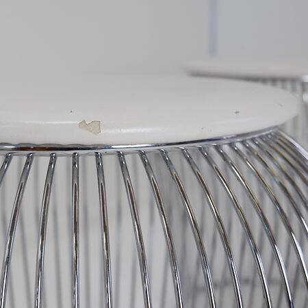 Pair of wire stools - 1970s