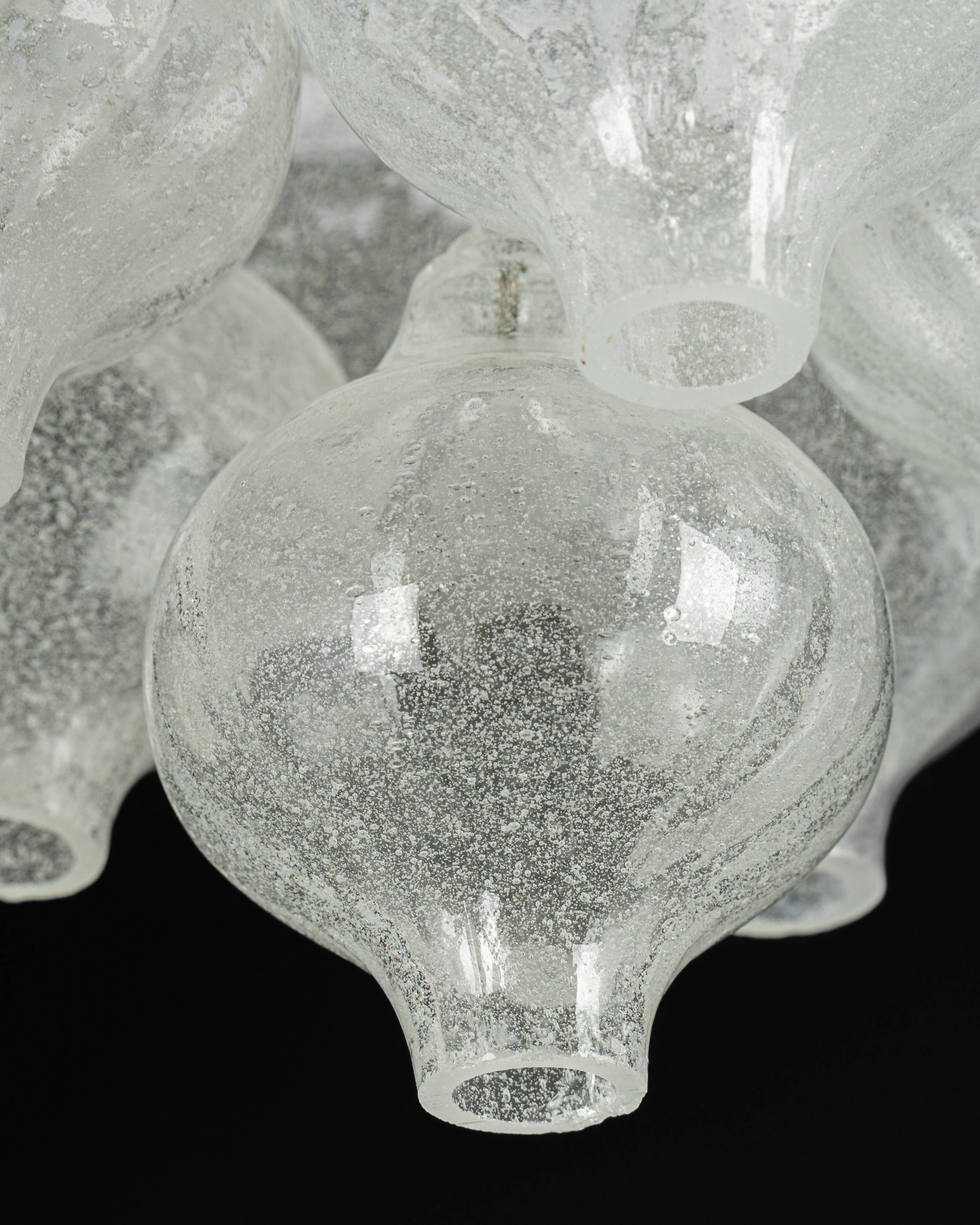 1 of 2 Small Tulipan Glass Wall Light by Kalmar, Austria, 1960s