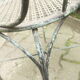 Antique wrought iron garden chairs, set of 2