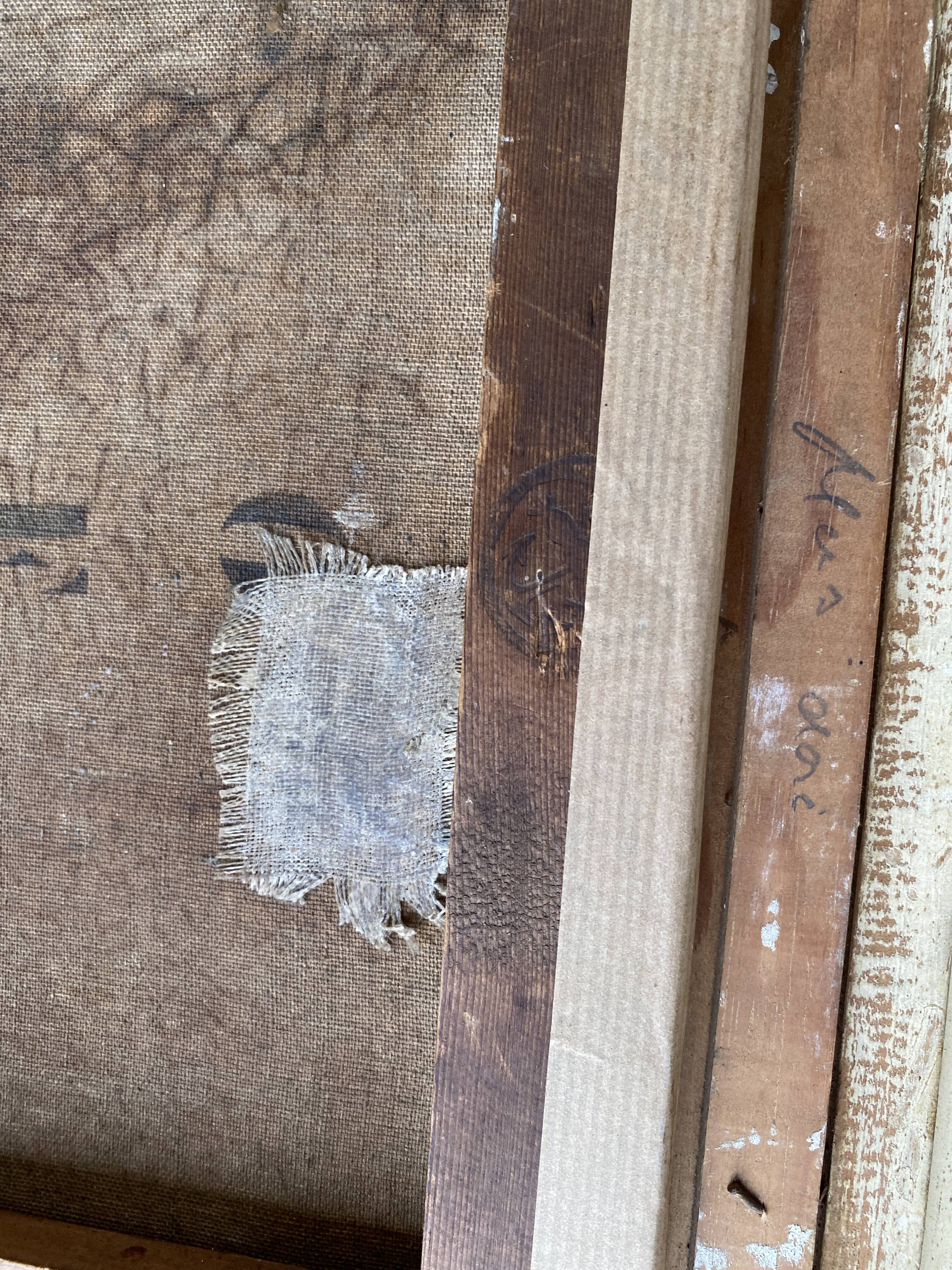 Old countryside landscape painting