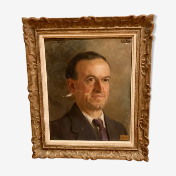 Portrait à l'huile des années 1930