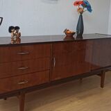 Modernist long sideboard of the 1970s