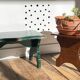 2 vintage wooden bar stools