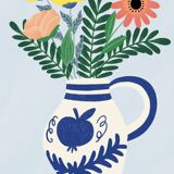 Bouquet of esparron - a4 illustration