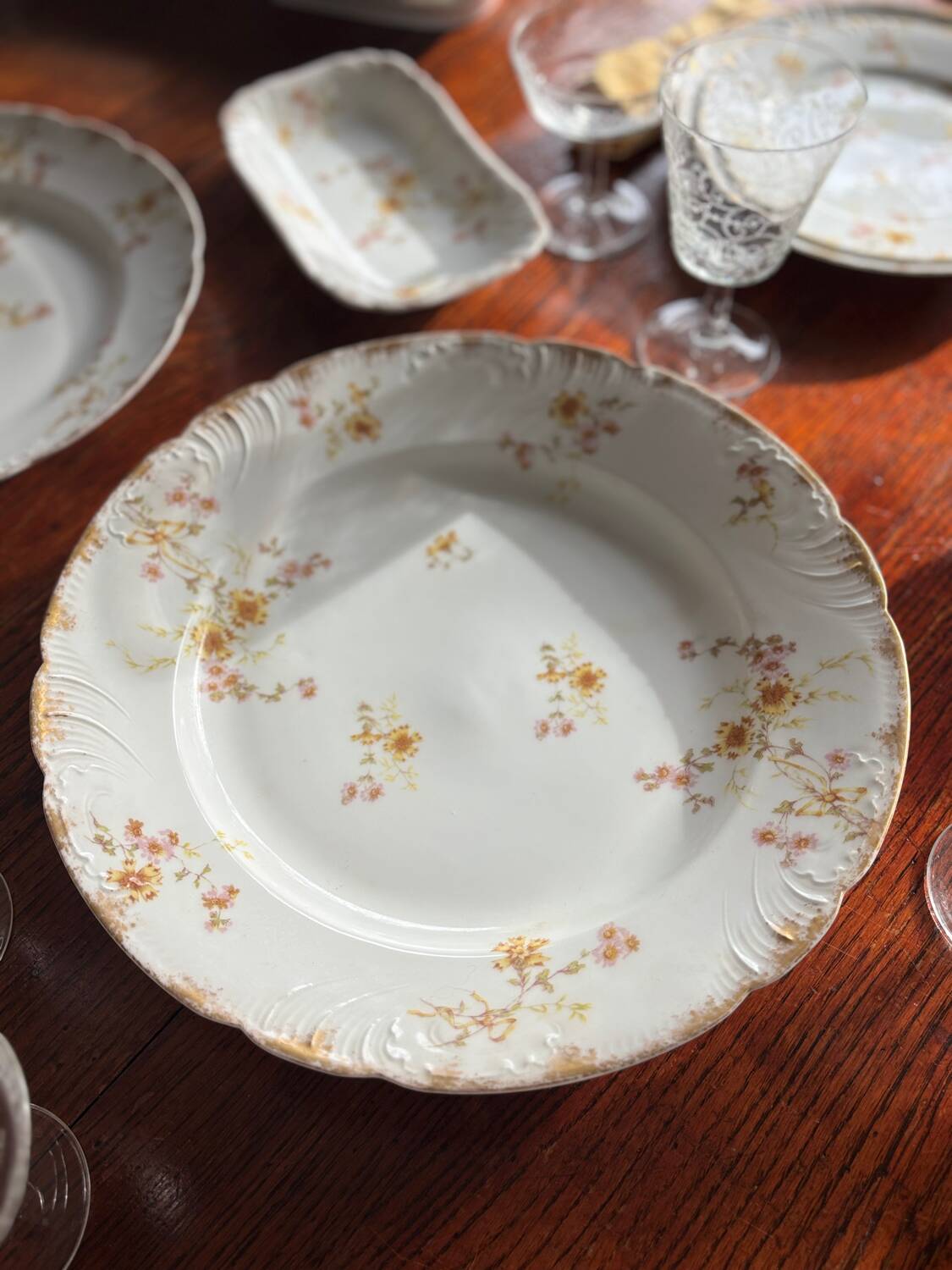 Rare service de table en porcelaine Haviland fin 19eme