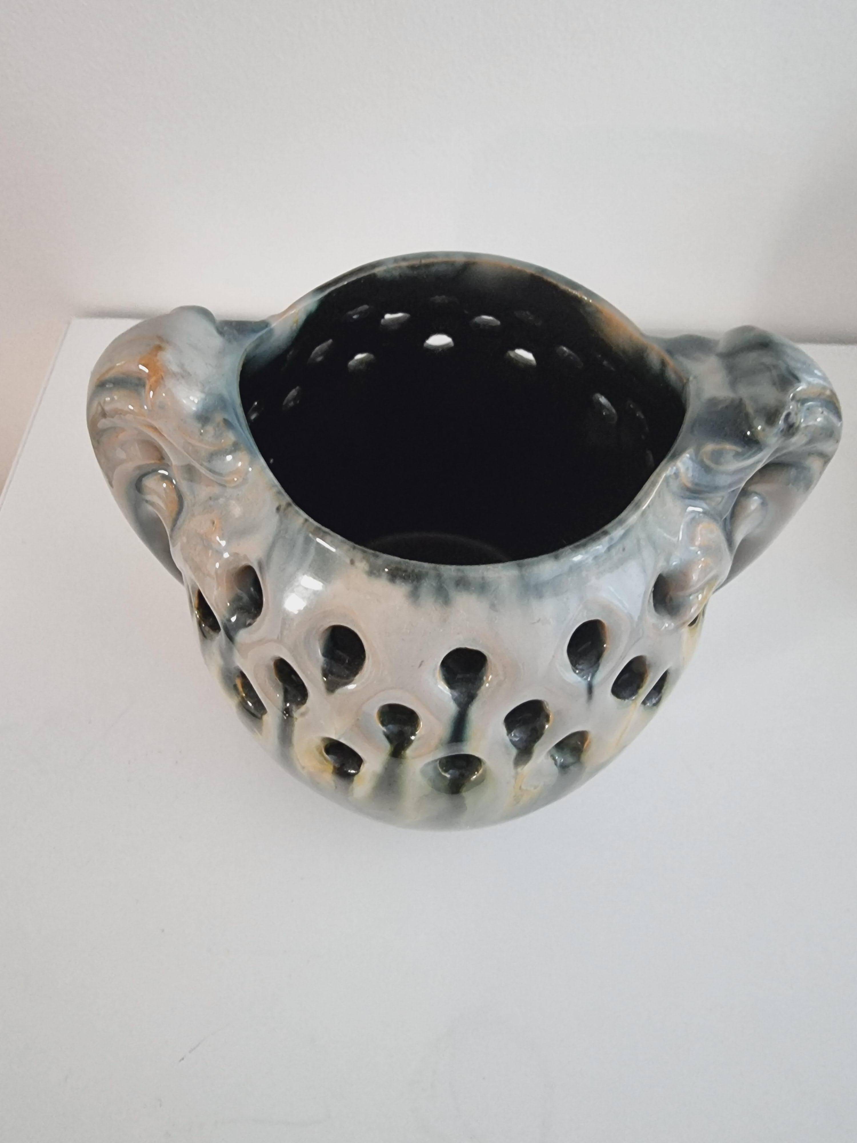 Michael Andersen & Son (MA&S) rare ceramic vase, Jugend, early 20th century, Denmark.