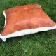 Leather cushion / béni ourain