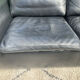 High-quality black leather Durlet sofa