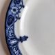 Paire d'assiettes anglaises décor bleu