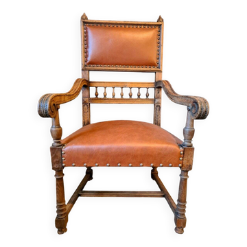 Fauteuil chêne XXème