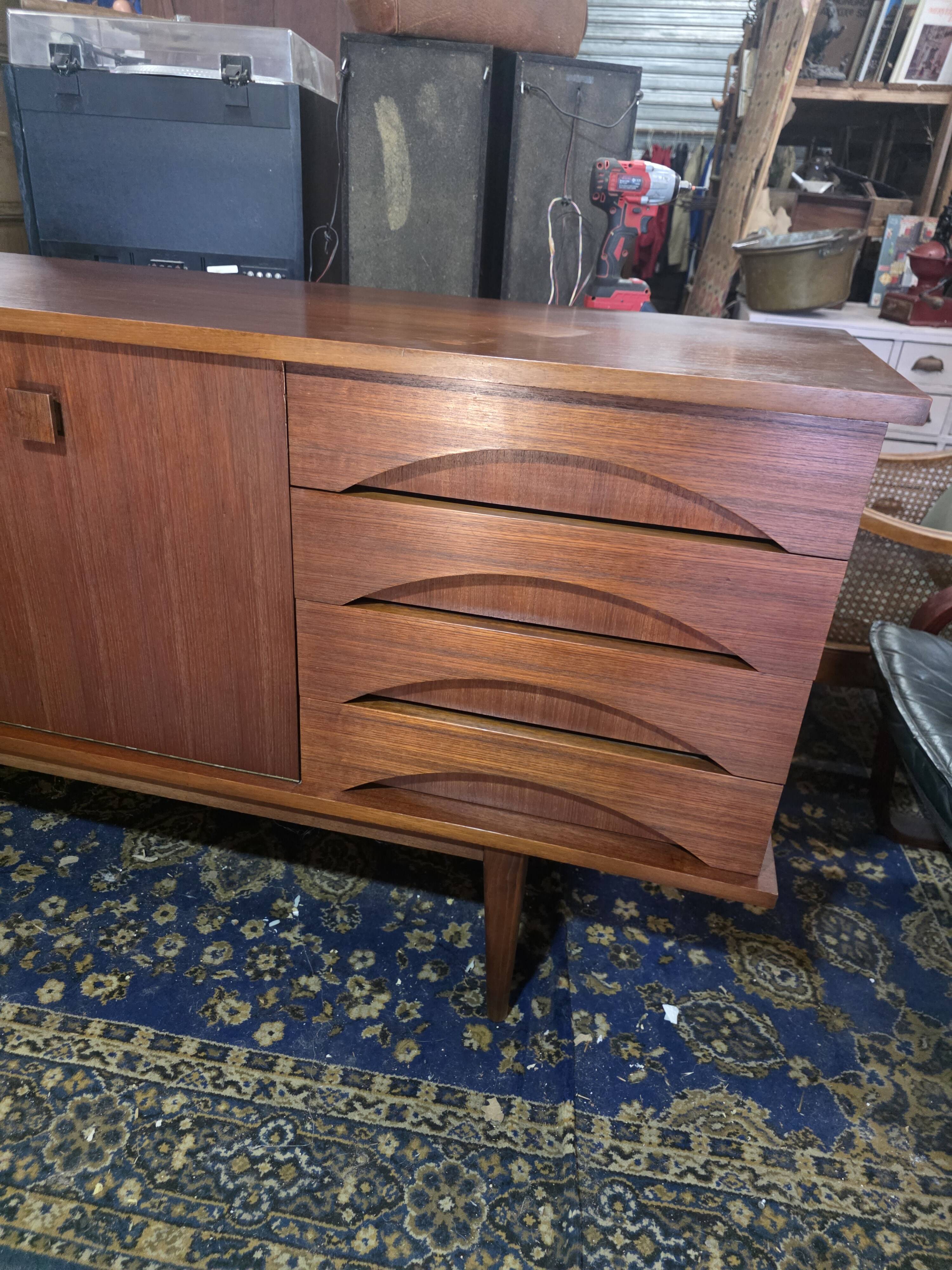 Scandinavian teak sideboard from the 1960s.