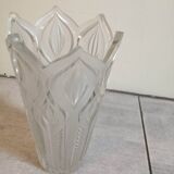 Pressed molded glass vasec 70s