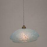 Old opaline suspension, blue clichy