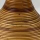 Pencil split reed rattan bamboo and brass pendant Lamp, 1970s