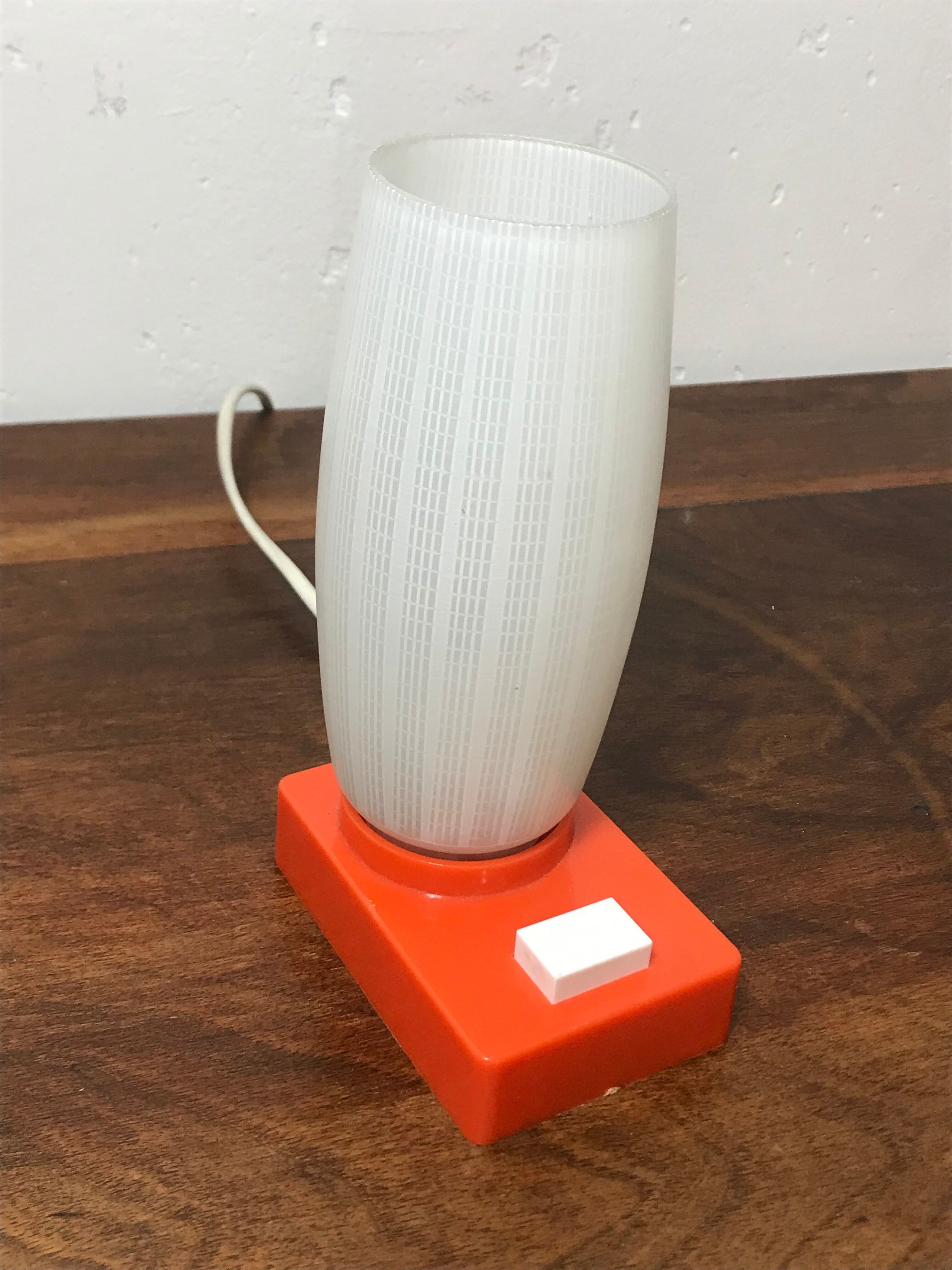 Seventies orange lamp
