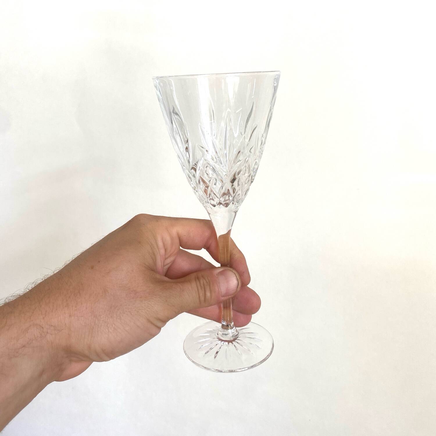 Thomas webb wine glasses - crystal - roméo model - vintage