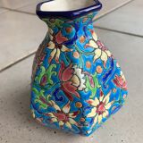 Longwy enamel vase