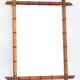 Wooden mirror imitation bamboo 91x66 cm