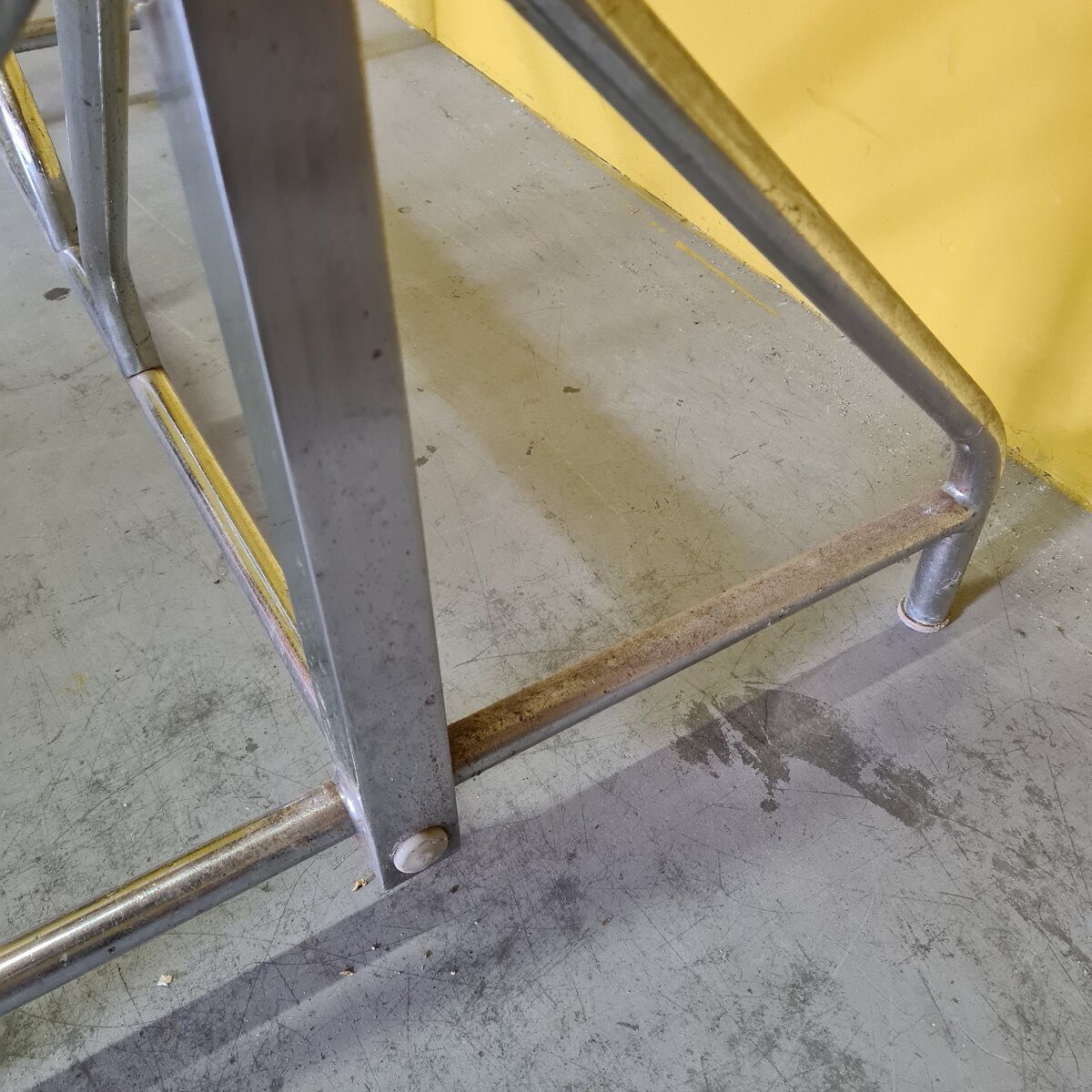 Vintage Dutch Industrial Chrome Coat Rack by Oostwoud