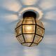 1 of 2 Limburg Glashütte glass ceiling lamp flush mount, 1970s