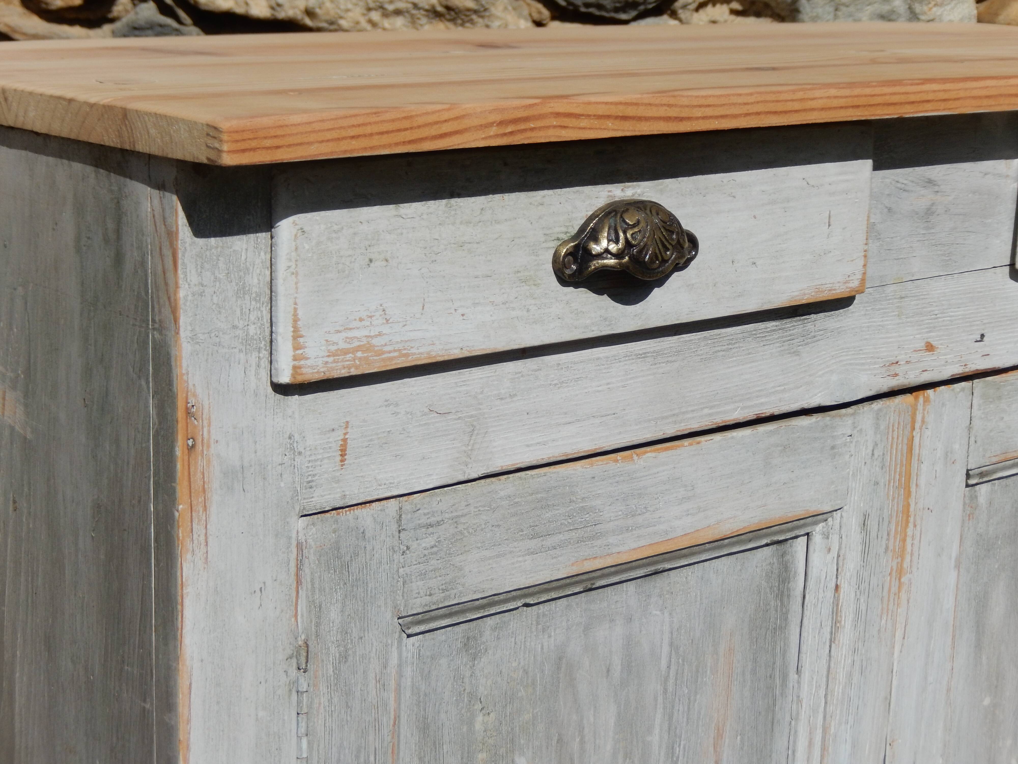 Charming Parisian buffet in patinated fir