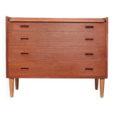 Danish design teak chest of drawers with dressing table, 1960s