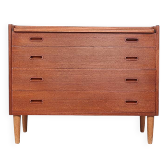 Danish design teak chest of drawers with dressing table, 1960s