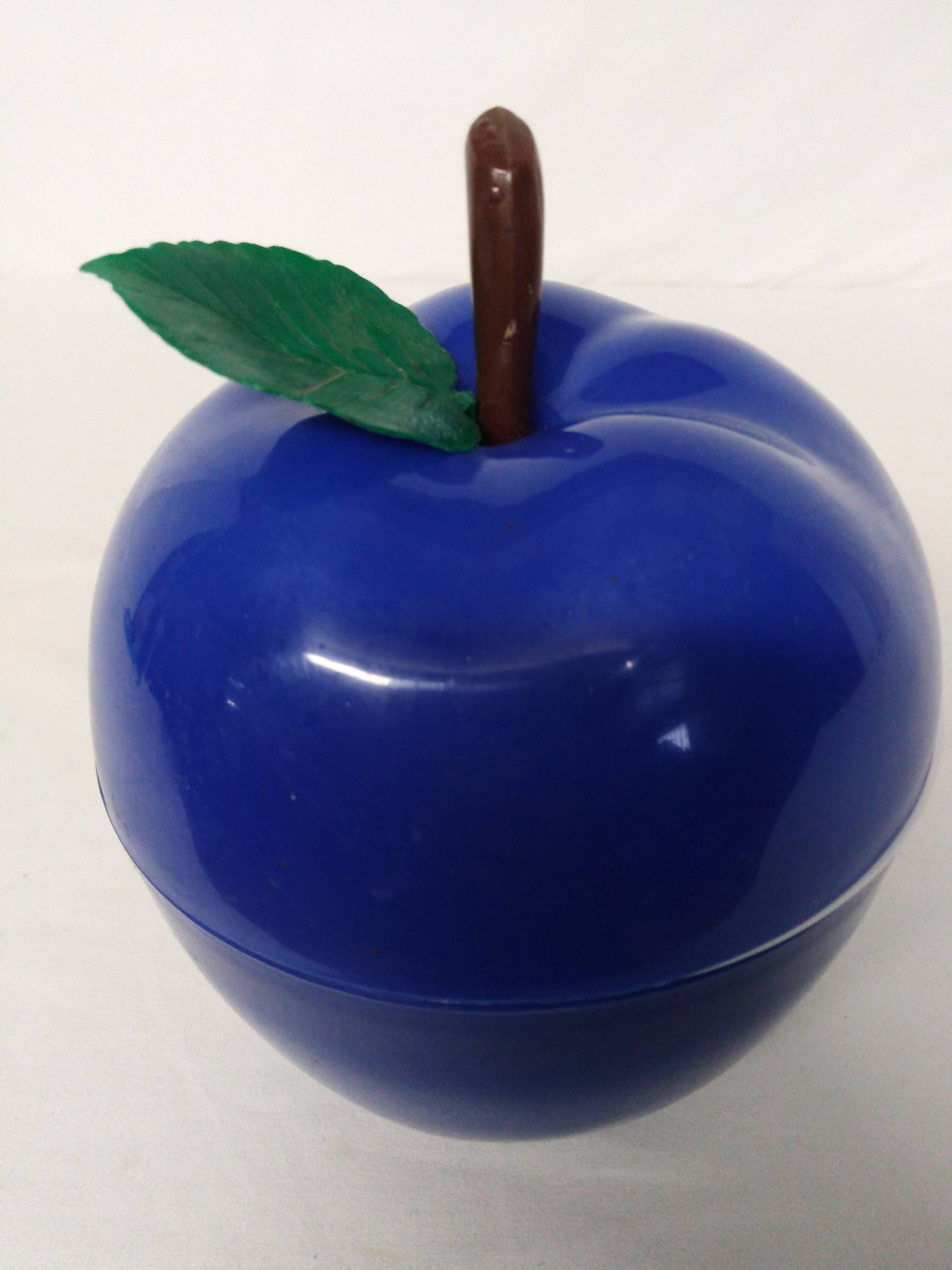 ice bucket - vintage 1970 - blue