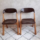 Set of two folding chairs