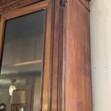 1900 walnut display case