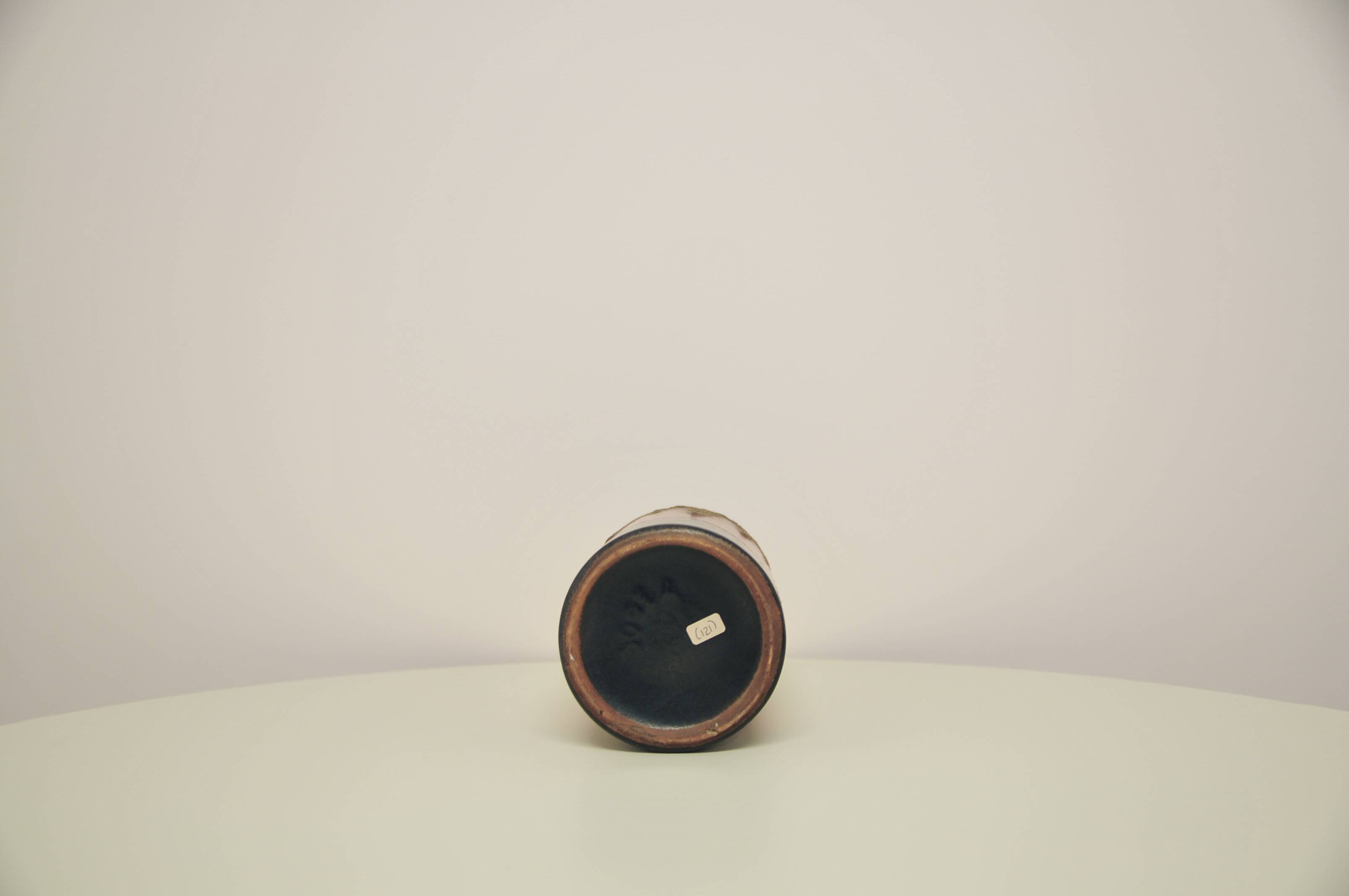 vintage red and grey-blue West Germany vase VEB Handelsleben