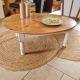 Table basse ovale charme campagne