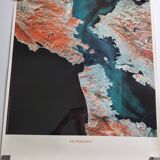 San Francisco Satellite Photographic Poster, CNES 1986, 50 x 60 cm, Publisher Spot Image