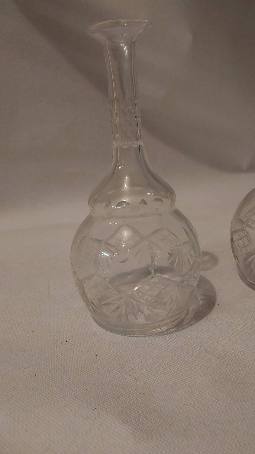 Pair of crystal vases