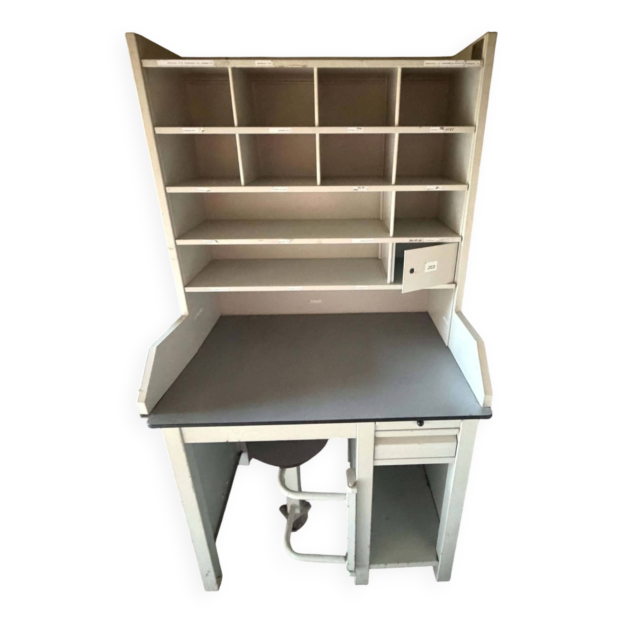 Bureau tri postal vintage belge