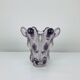 Giraffe vase in Art Vannes crystal, 1950, vintage