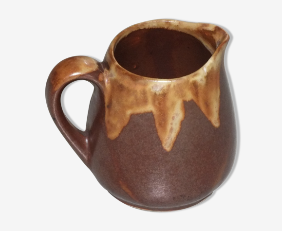 Crémier pot à lait en grès de Denbac signé
