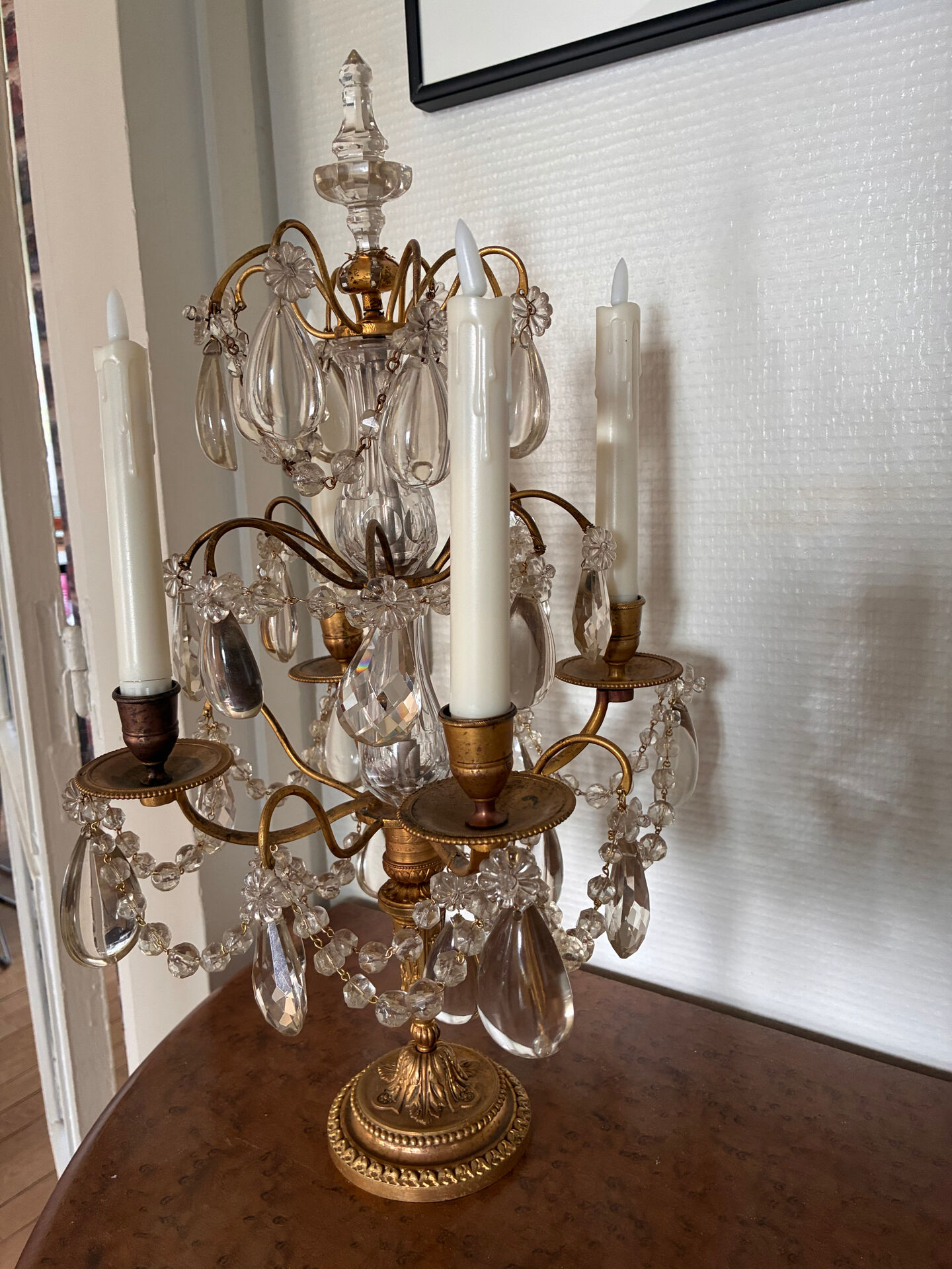Candle holder or four-armed candelabrum