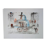 Salvador Dali: New York City, Plaza - Signed Lithograph