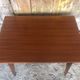 Old scandinavian wooden desk compass feet + drawer 70s vintage