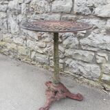 Cast iron garden pedestal table