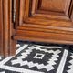 Small oak cabinet, 4 doors, Louis XIII style