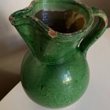 Vase pichet de ferme terre vernissée art populaire sud 1950