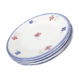 Set of 5 plates flat Mary - Lou Digoin Sarreguemines 1922/1965