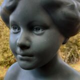 Ceramic bust Sarreguemines France