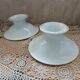2 white porcelain fruit bowls