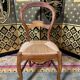 Suite of 8 Louis Philippe straw chairs