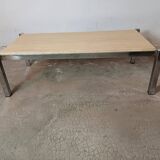 Table basse travertin vintage