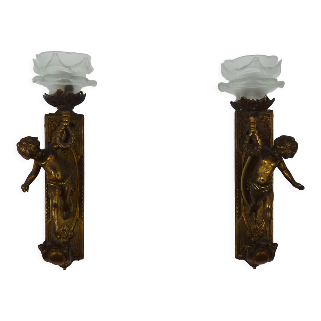 Étagère Murale Ange Chérubin – Style Vintage, Doré, Résine (occasion, Déco Murale)