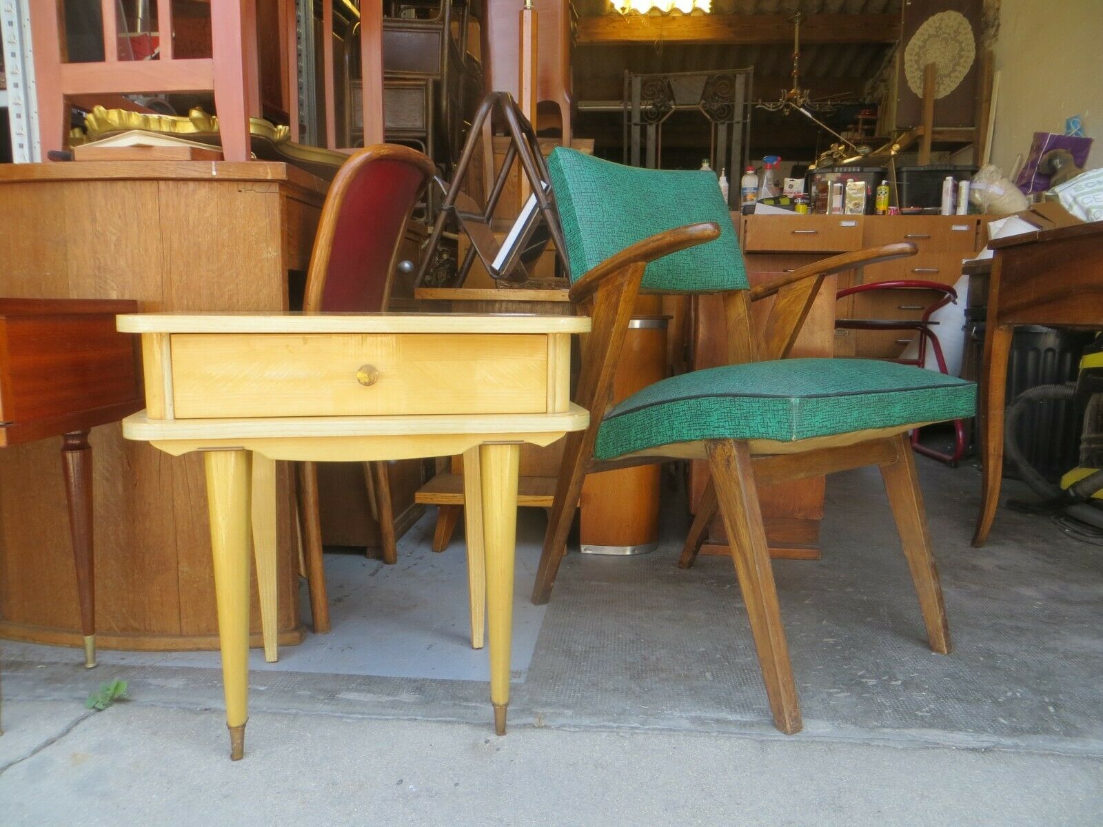 Pair of art deco bedside tables